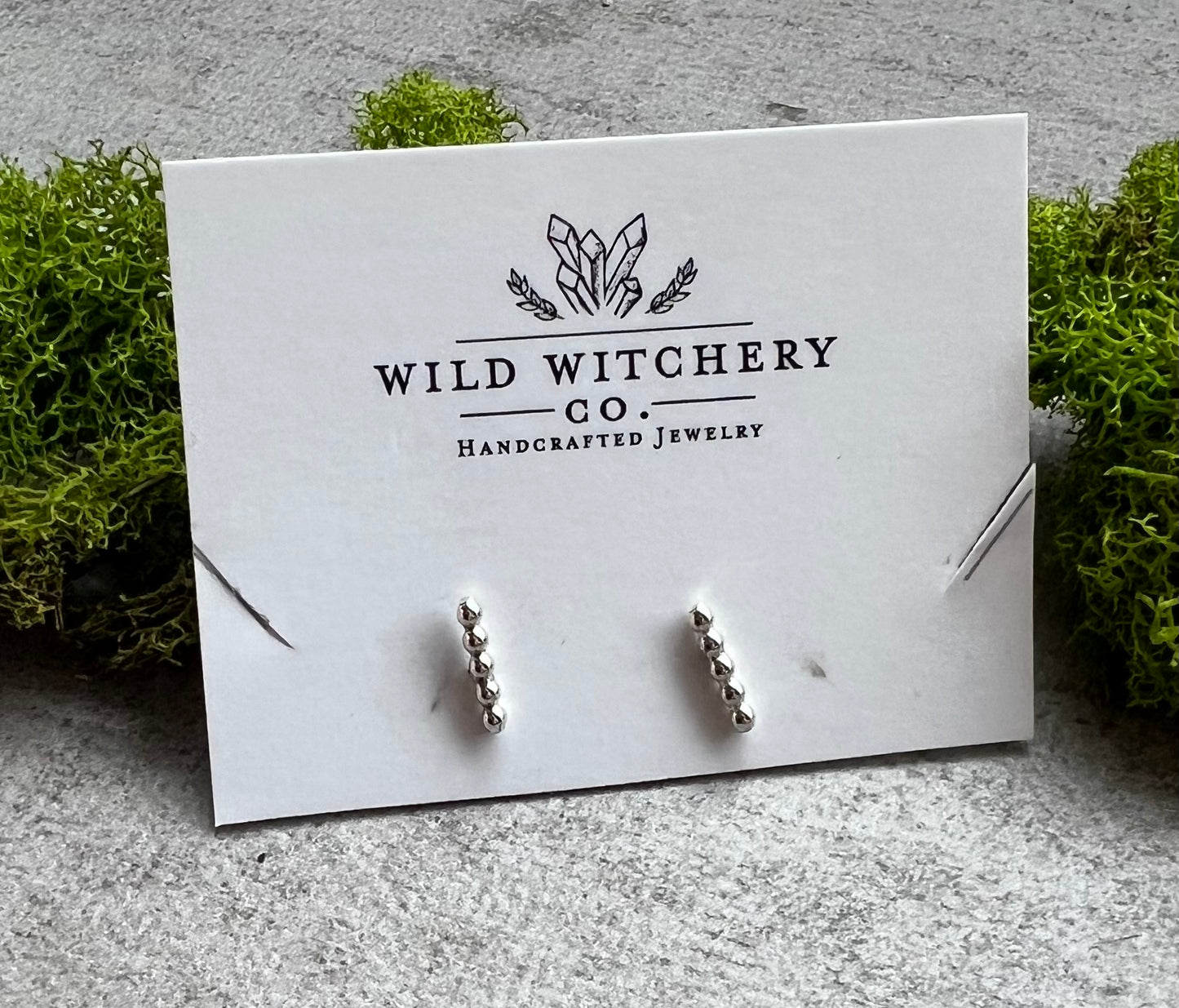 Gwendolyn | Beaded Mini Stud Earrings