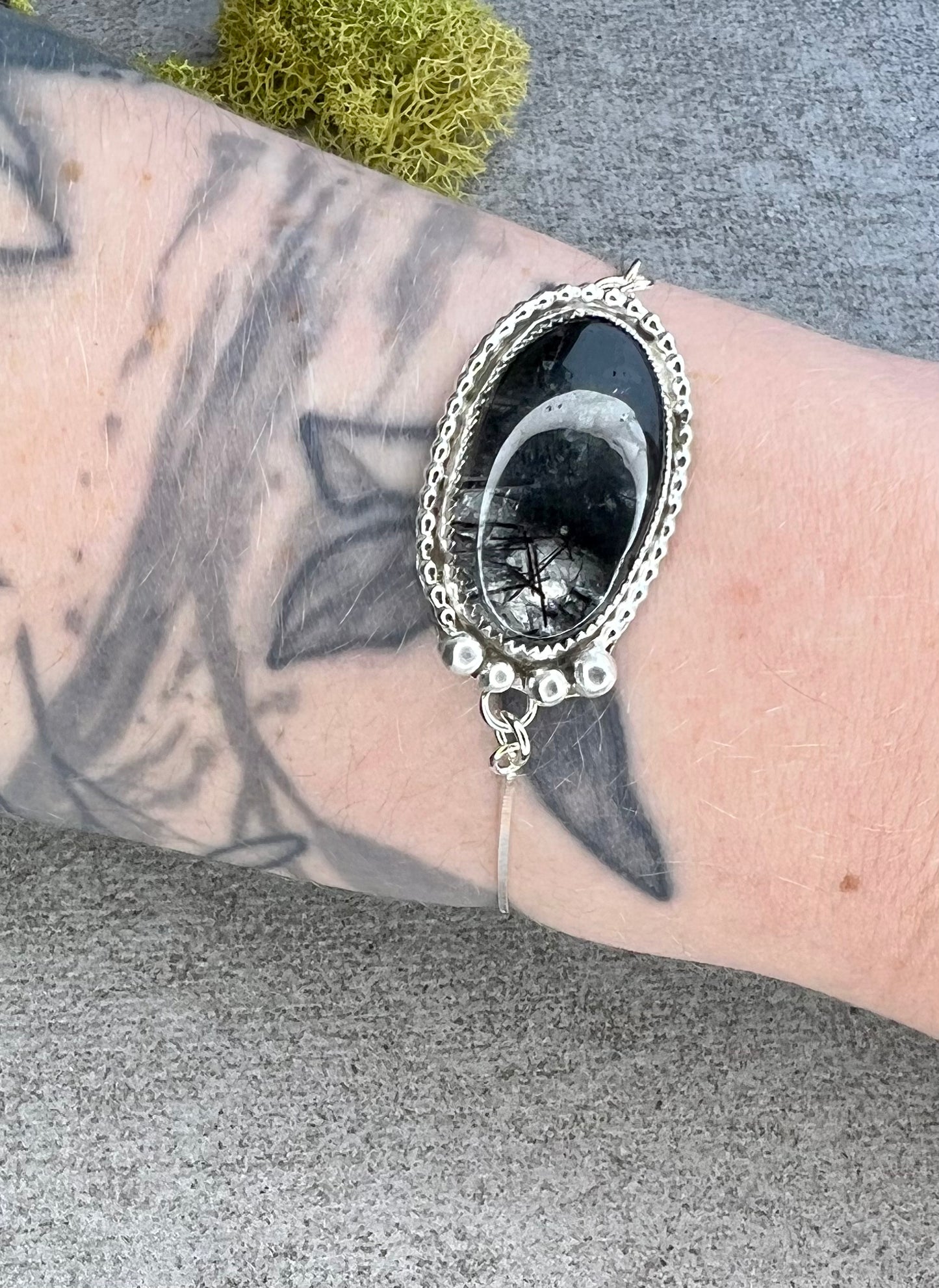Ritualized Quartz Sterling Silver Adjustable Bracelet