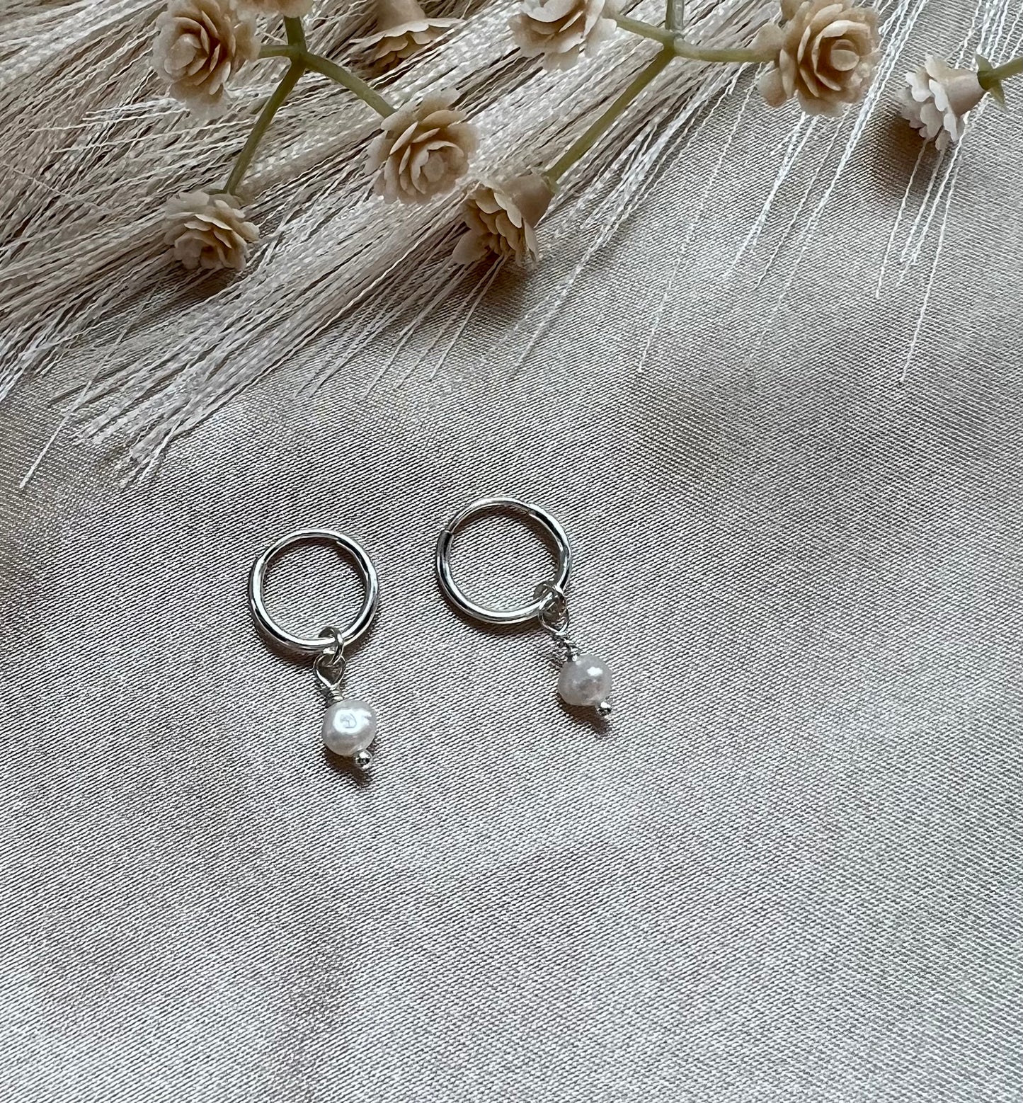 Audrey | Endless Hoops with a Pearl