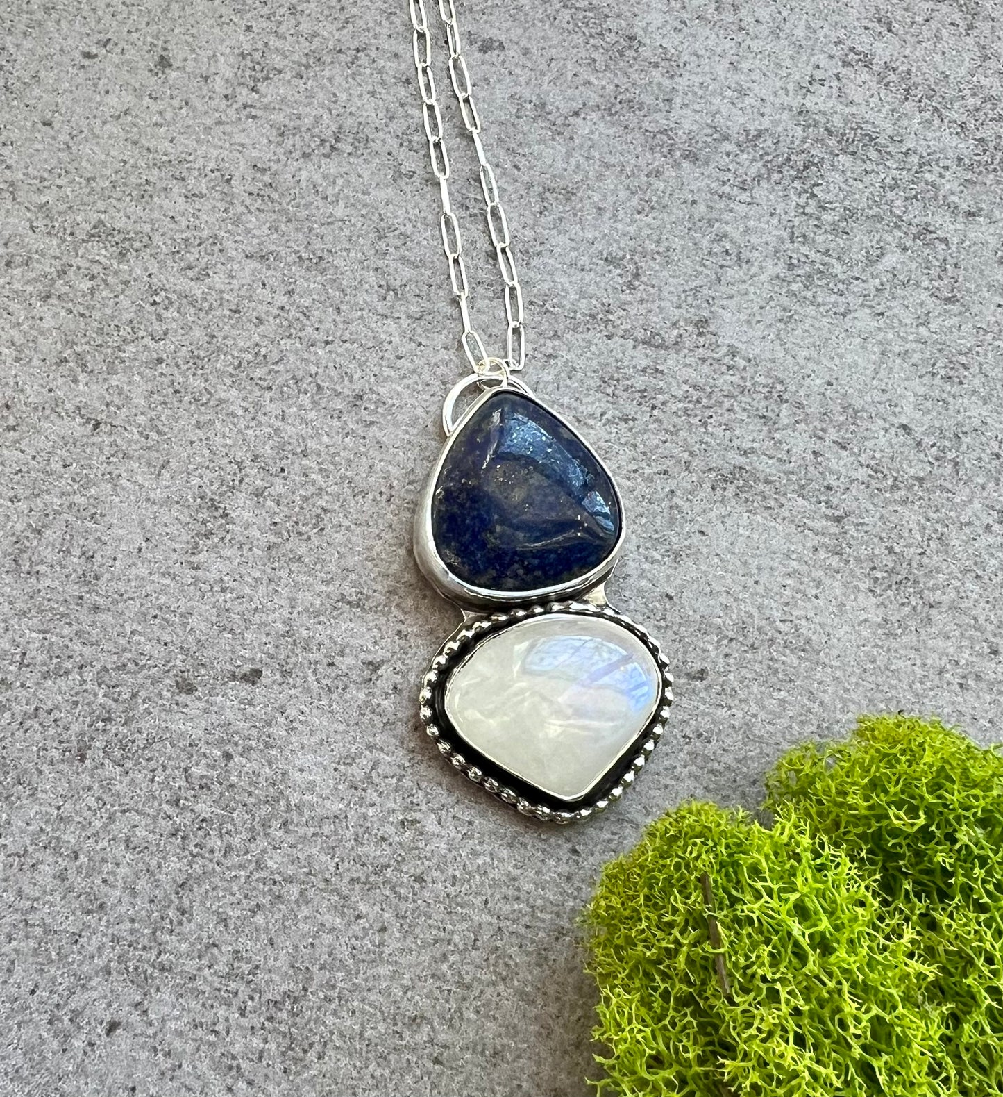 Lapis Lazuli and Moonstone Necklace