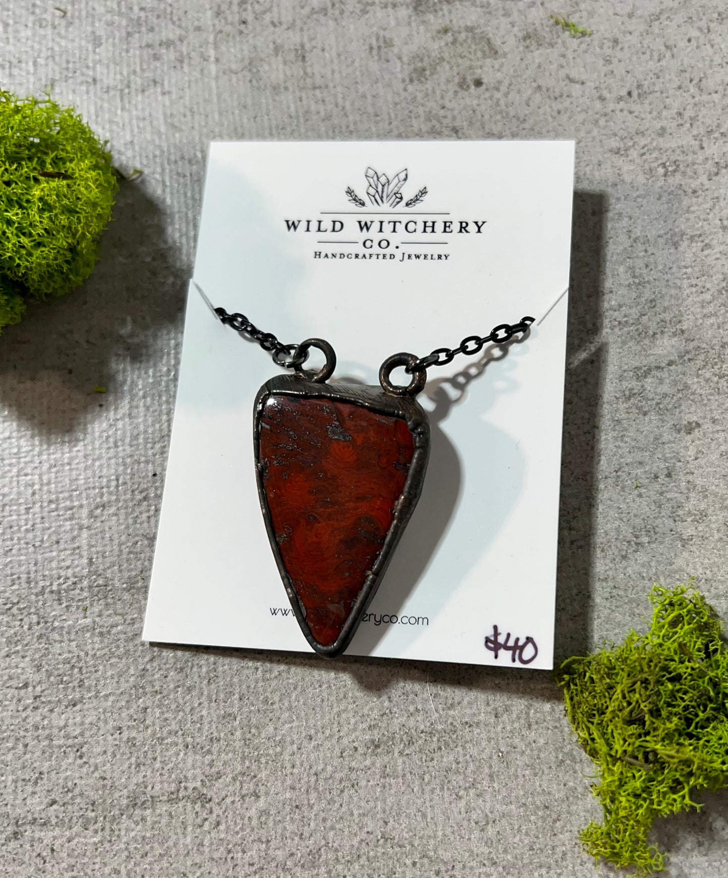 Jasper Necklace on 18 in chain
