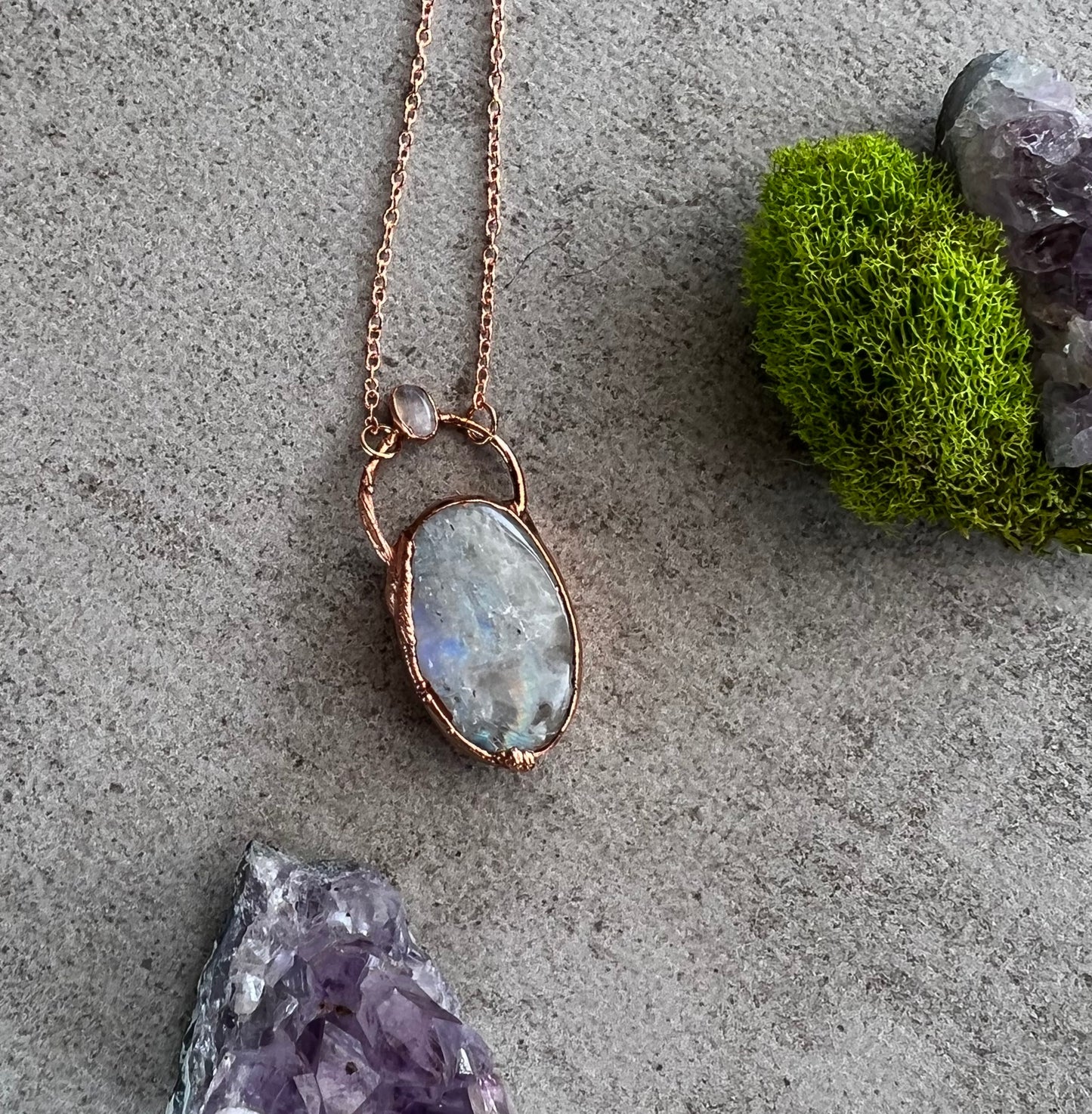 Moonstone & Mini Moonstone Necklace