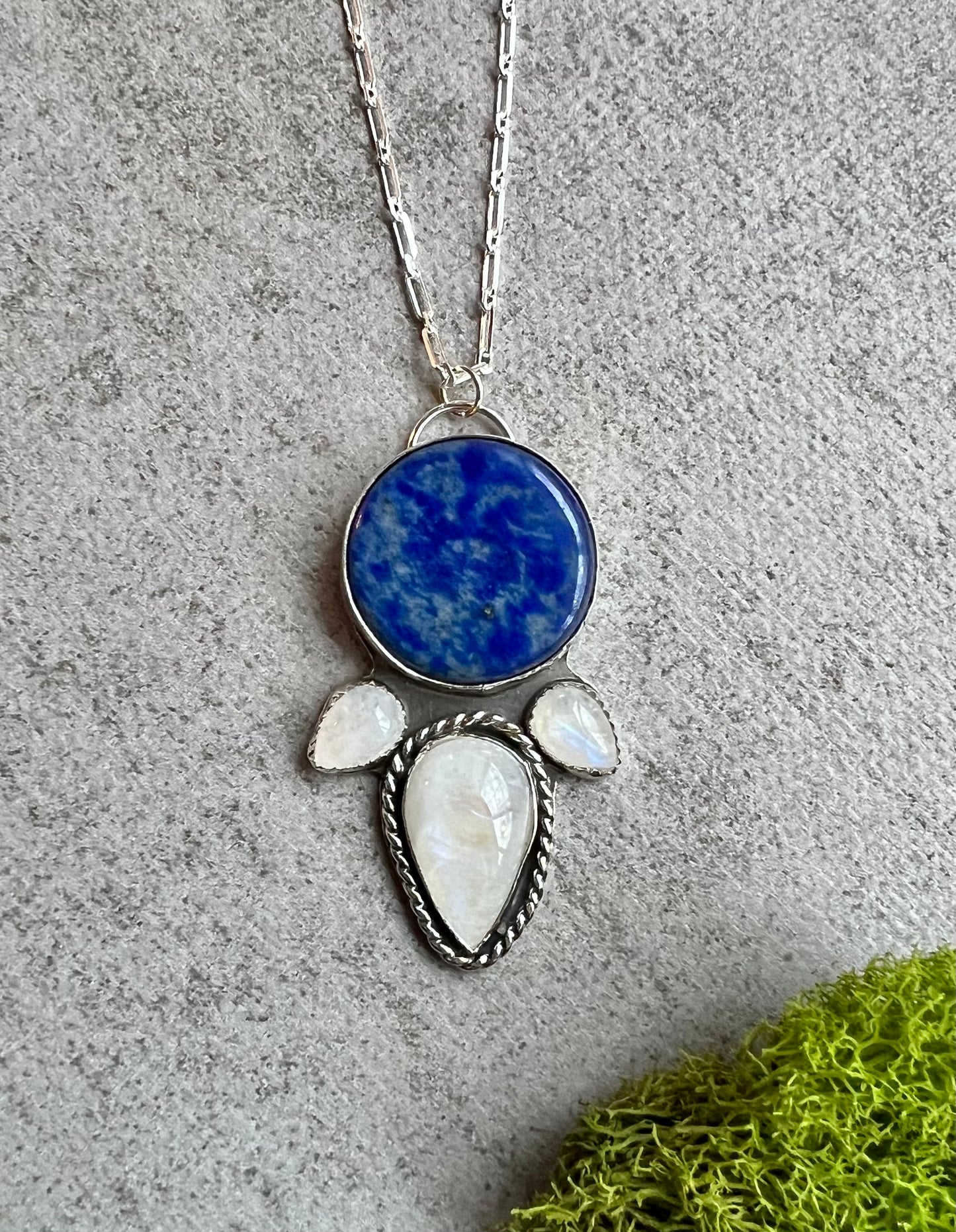 Lapis Lazuli and Moonstone Necklace