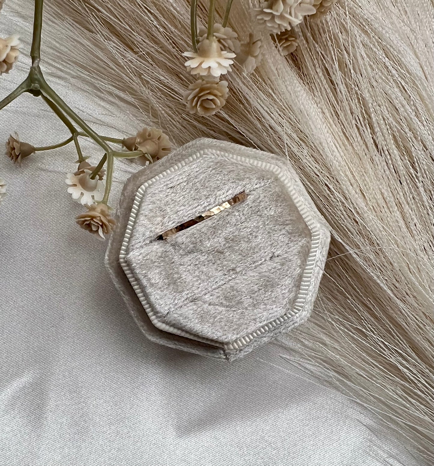 Textured Gold Filled Square Band