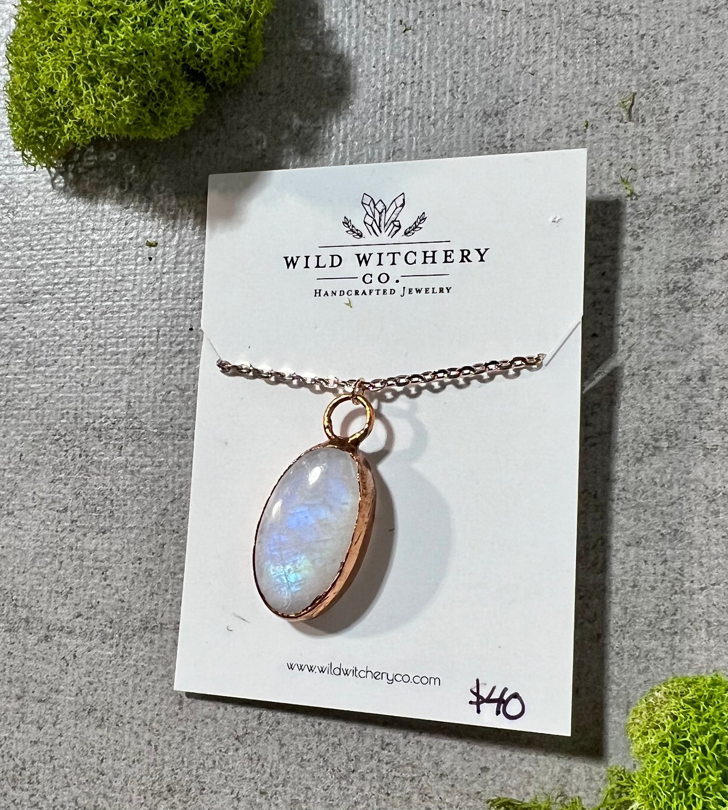 Moonstone Necklace on 18in chain