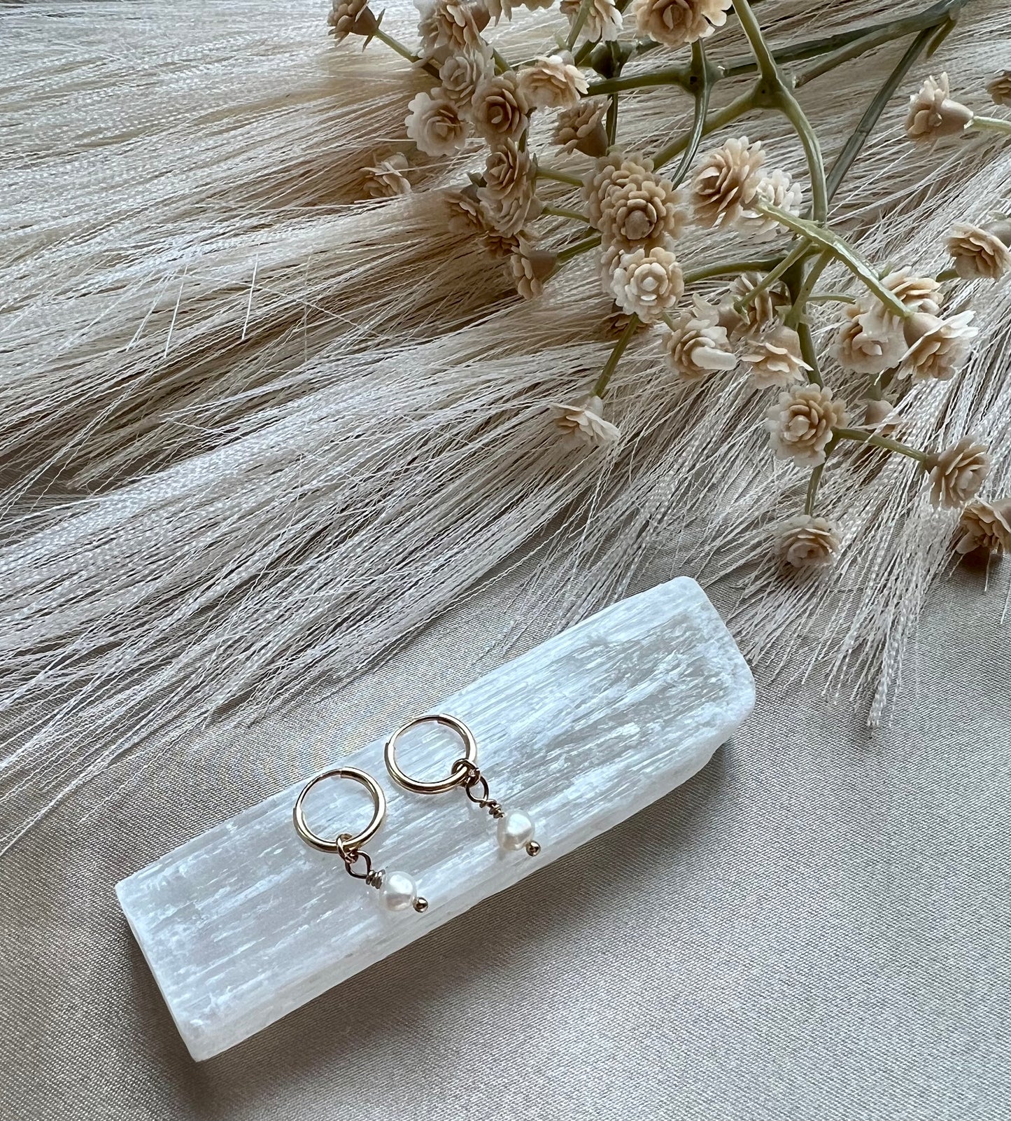 Audrey | Endless Hoops with a Pearl