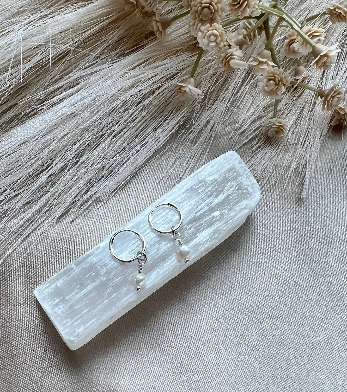 Audrey | Endless Hoops with a Pearl