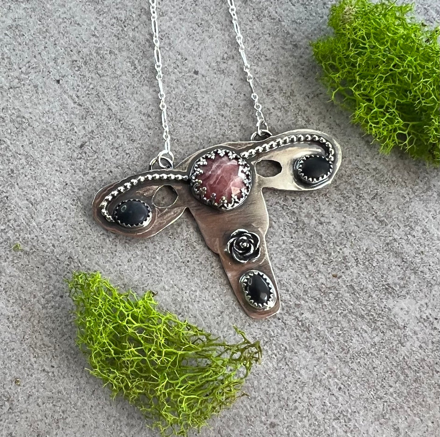 Reproductive System Sterling Silver Necklace