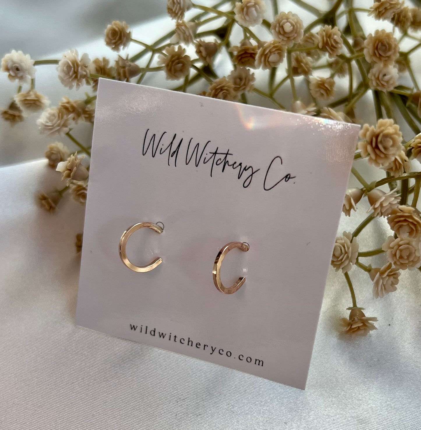 Elowyn | Hoop Stud Earrings
