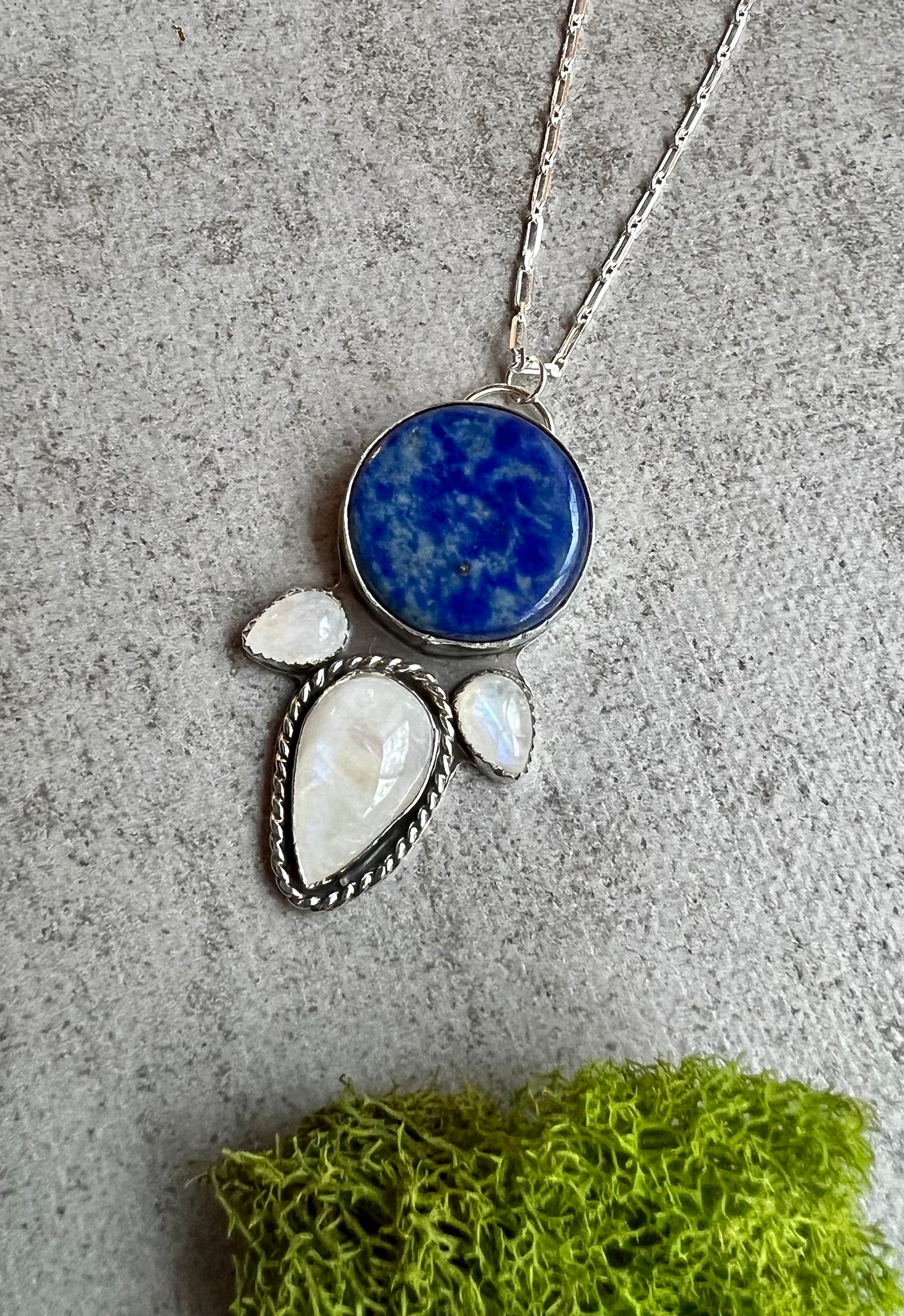 Lapis Lazuli and Moonstone Necklace