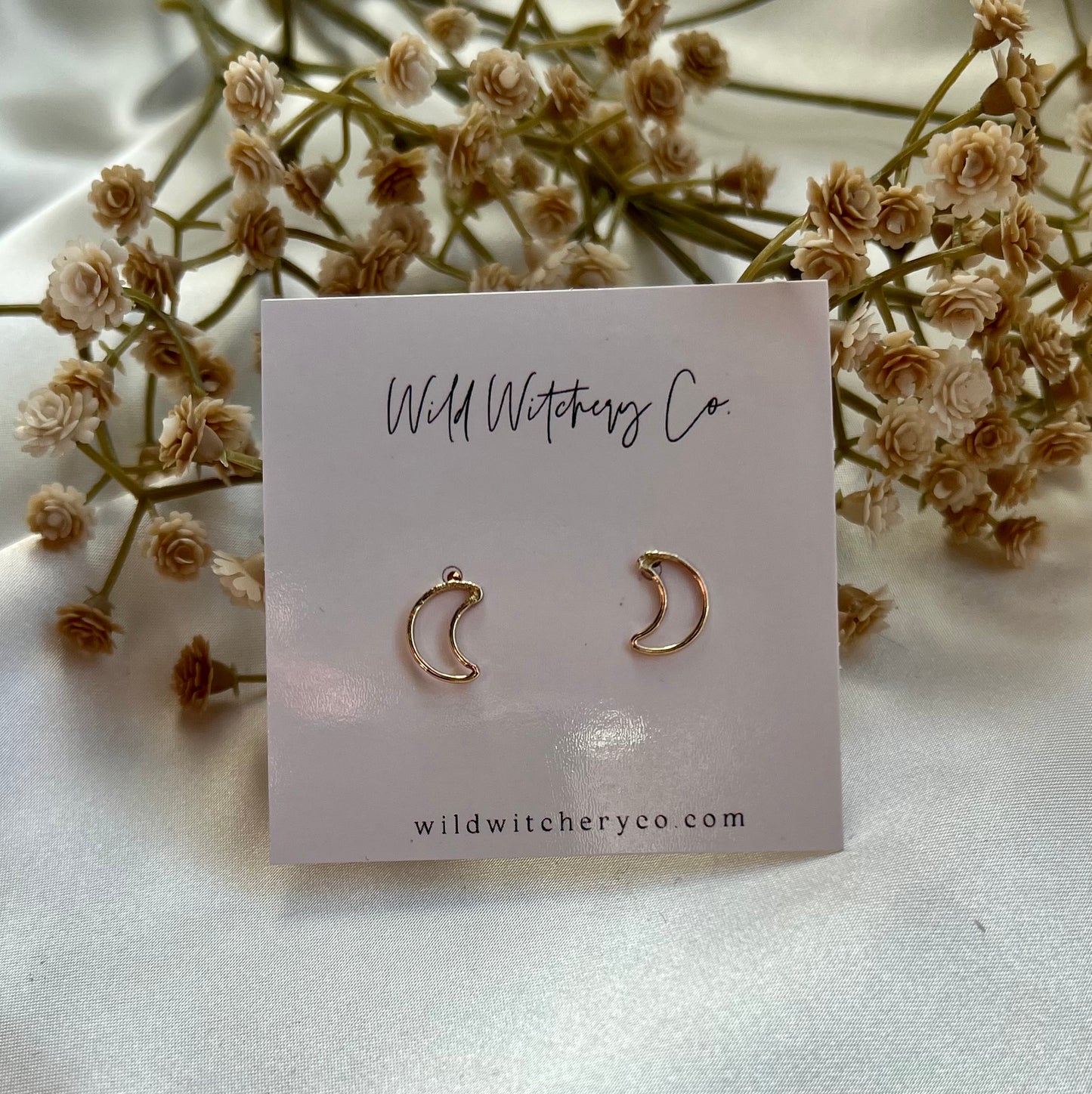 Eclipse Earrings | Moon Studs