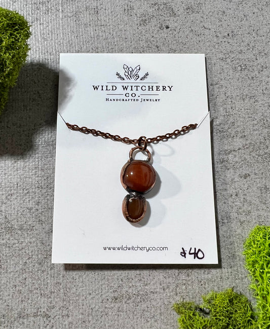 Carnelian Necklace on 18 in chain
