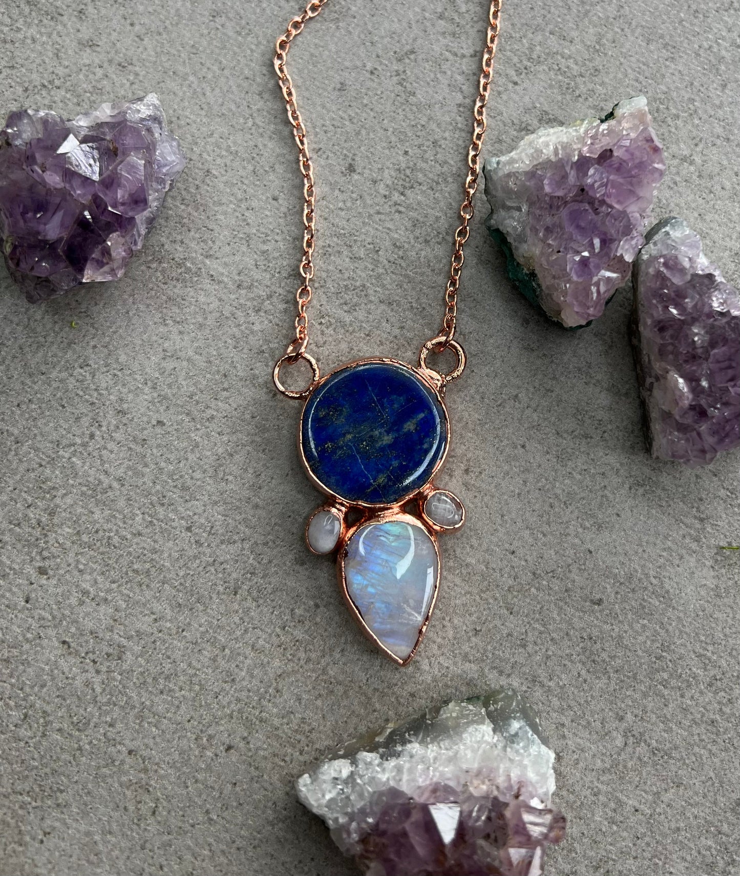 Lapis Lazuli & Moonstone Necklace